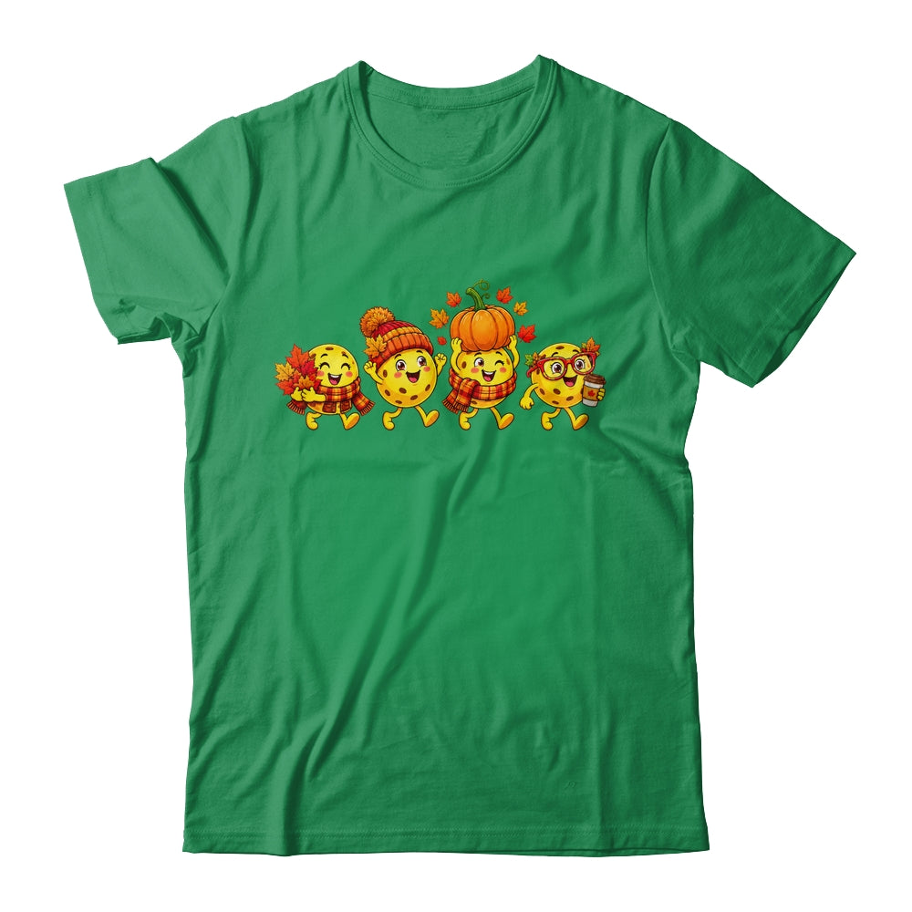 Autumn Pumpkin Pickleball Thanksgiving Fall Sports Women Men Shirt & Sweatshirt | teecentury