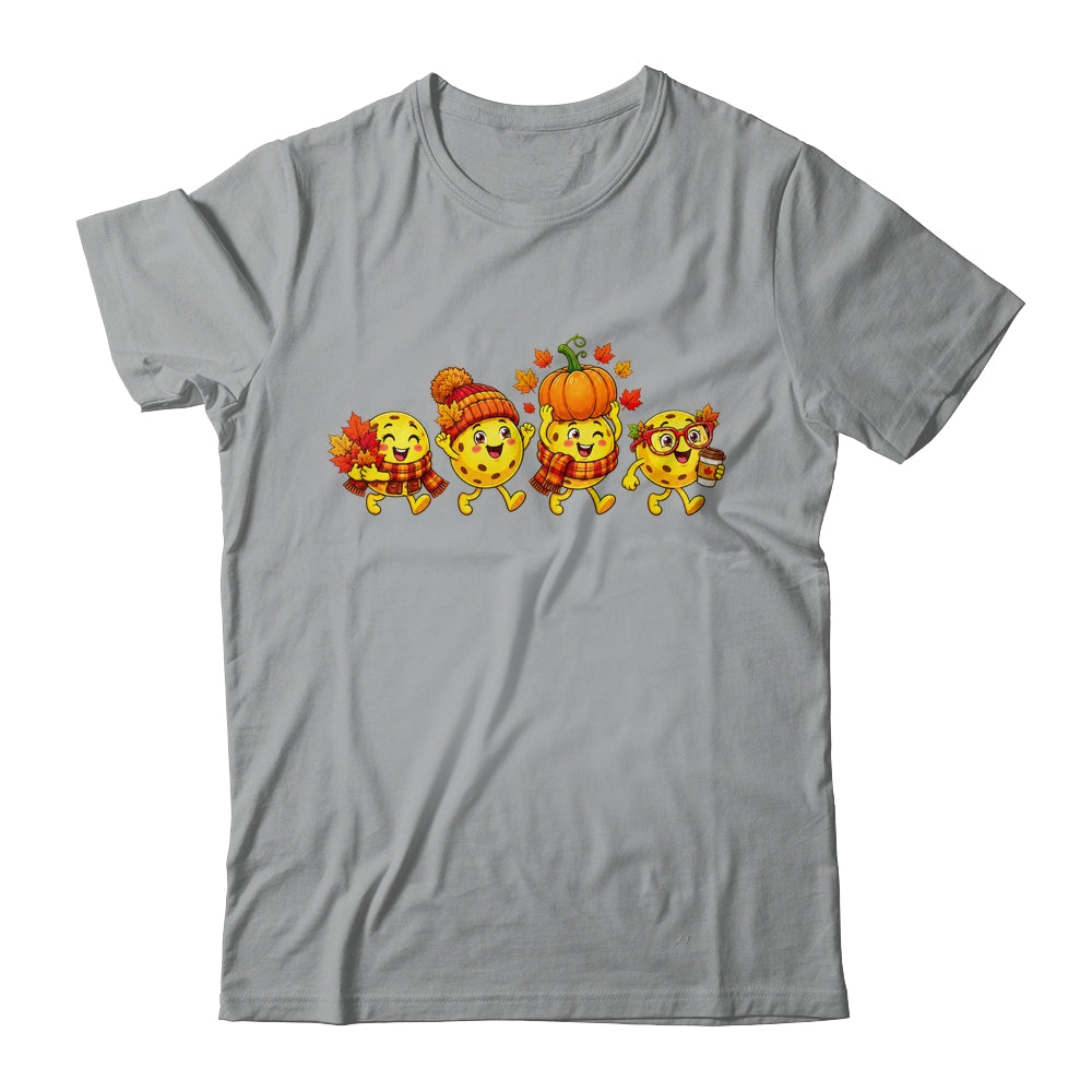 Autumn Pumpkin Pickleball Thanksgiving Fall Sports Women Men Shirt & Sweatshirt | teecentury