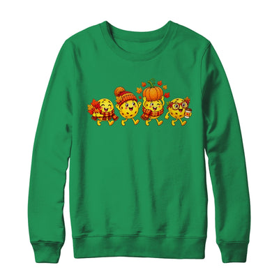 Autumn Pumpkin Pickleball Thanksgiving Fall Sports Women Men Shirt & Sweatshirt | teecentury