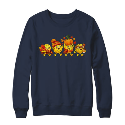 Autumn Pumpkin Pickleball Thanksgiving Fall Sports Women Men Shirt & Sweatshirt | teecentury
