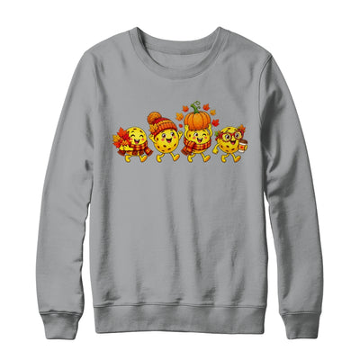 Autumn Pumpkin Pickleball Thanksgiving Fall Sports Women Men Shirt & Sweatshirt | teecentury