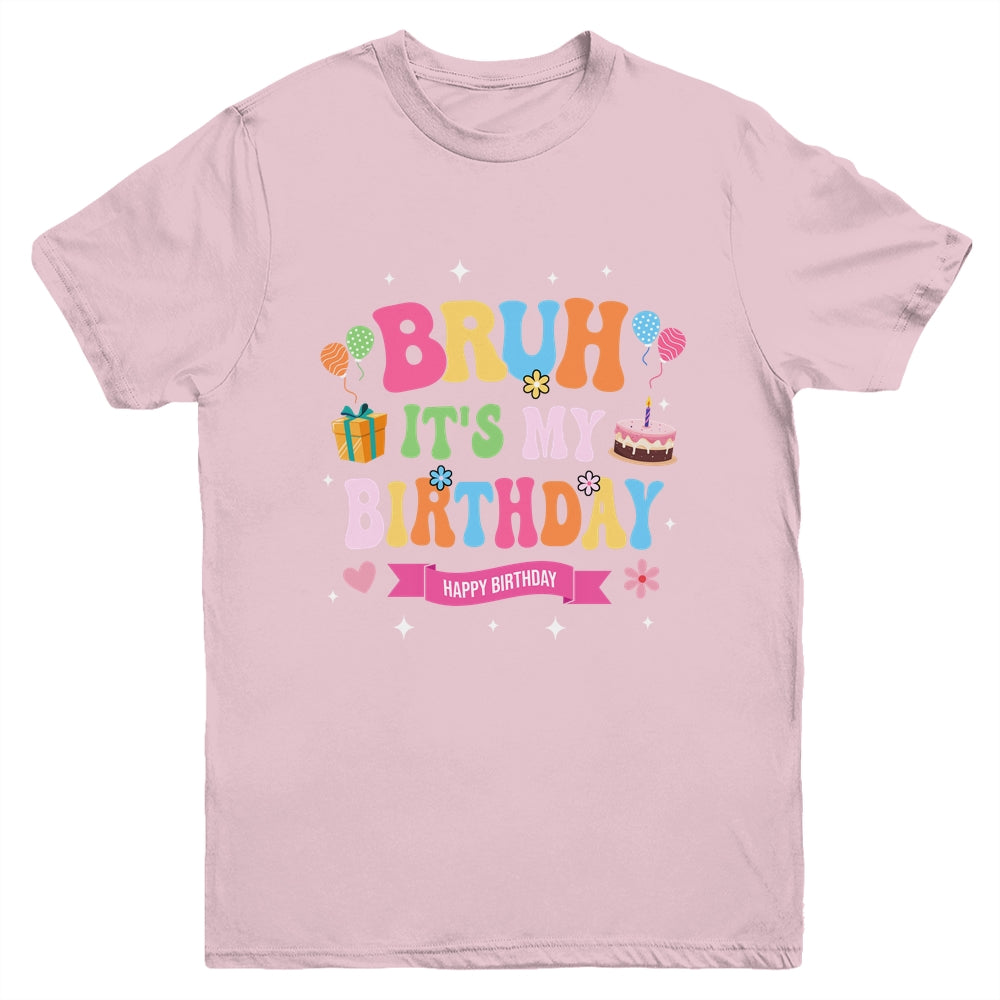 Awesome Bruh It's My Birthday For Kids Teens Party Funny Youth Shirt | teecentury