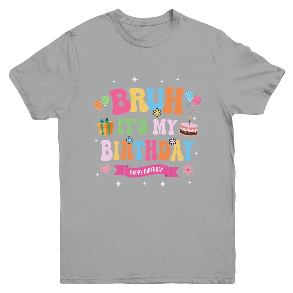 Awesome Bruh It's My Birthday For Kids Teens Party Funny Youth Shirt | teecentury