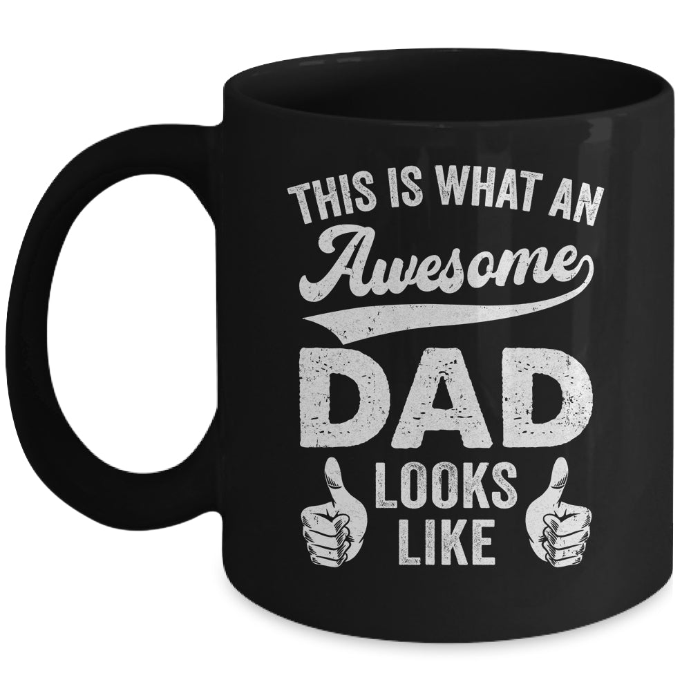 Awesome Father Dad Looks Like Fathers Day Christmas Birthday Mug | teecentury