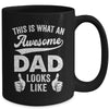 Awesome Father Dad Looks Like Fathers Day Christmas Birthday Mug | teecentury