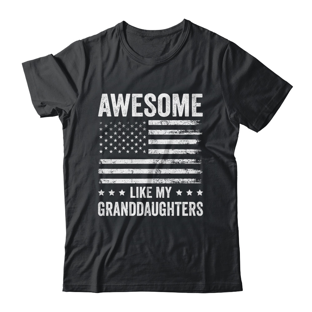 Awesome Like My Granddaughers Men Funny Fathers Day Grandpa Shirt & Hoodie | teecentury