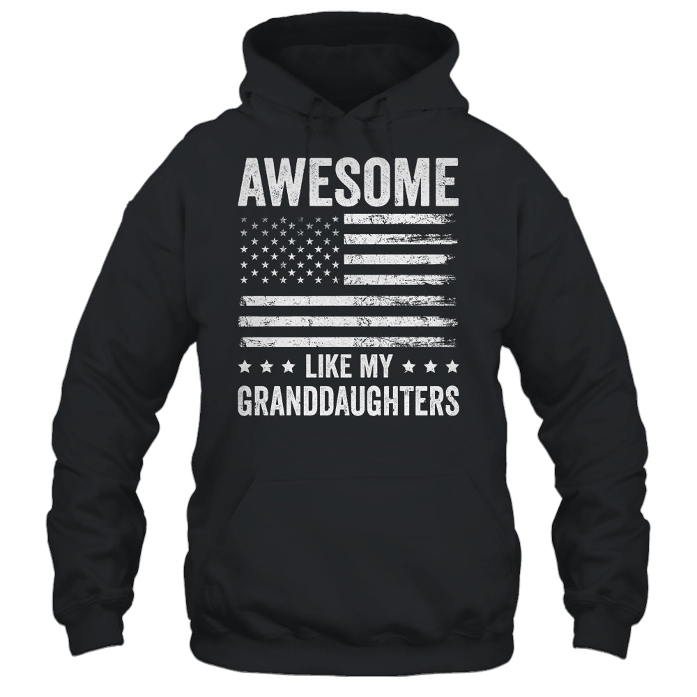 Awesome Like My Granddaughers Men Funny Fathers Day Grandpa Shirt & Hoodie | teecentury
