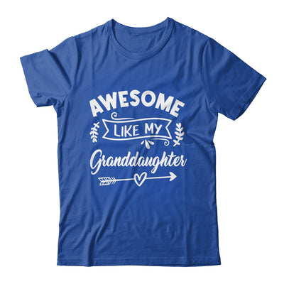 Awesome Like My Granddaughter Funny Fathers Day Pop Papa Shirt & Tank Top | teecentury