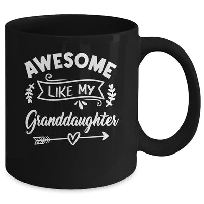 Awesome Like My Granddaughter Funny Fathers Day Pop Papa Mug | teecentury