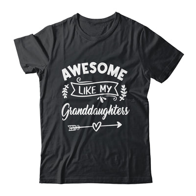 Awesome Like My Granddaughters Funny Fathers Day Pop Papa Shirt & Tank Top | teecentury