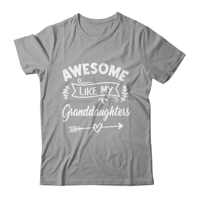 Awesome Like My Granddaughters Funny Fathers Day Pop Papa Shirt & Tank Top | teecentury