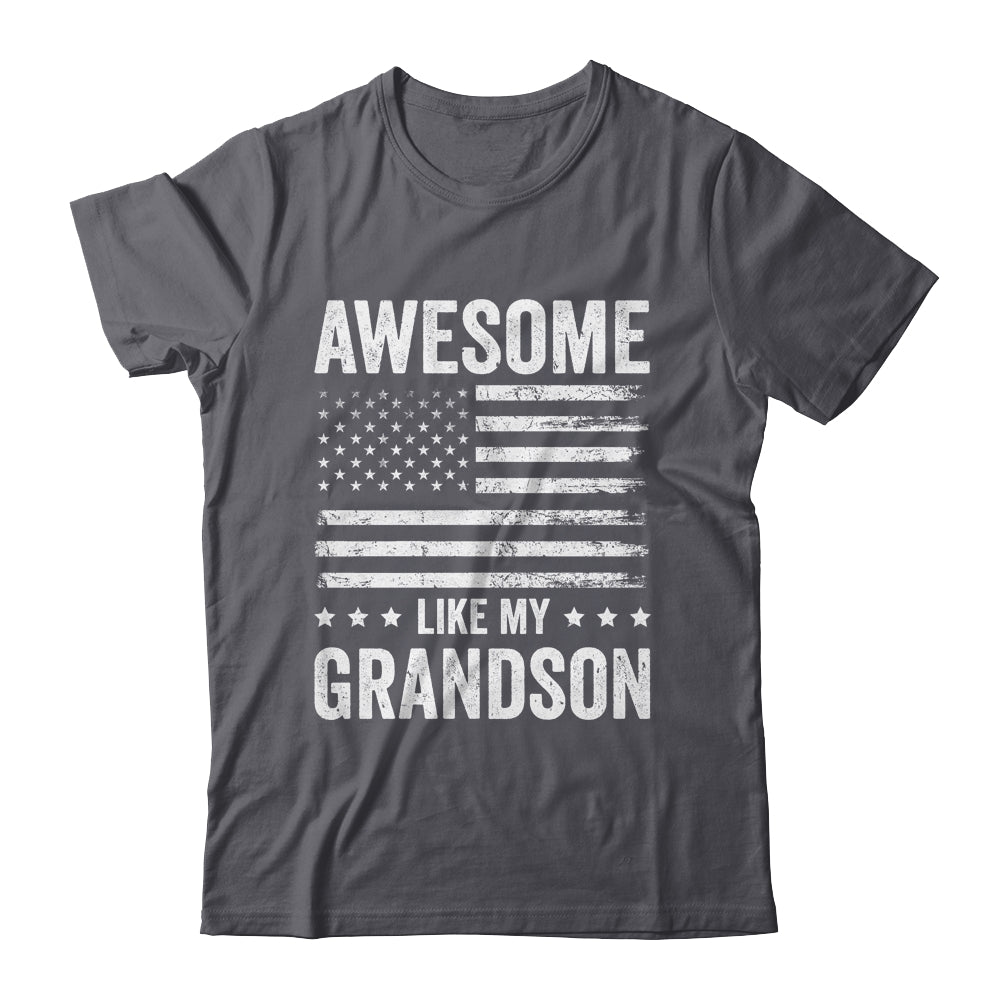 Awesome Like My Grandson Men Funny Fathers Day Grandpa Shirt & Hoodie | teecentury