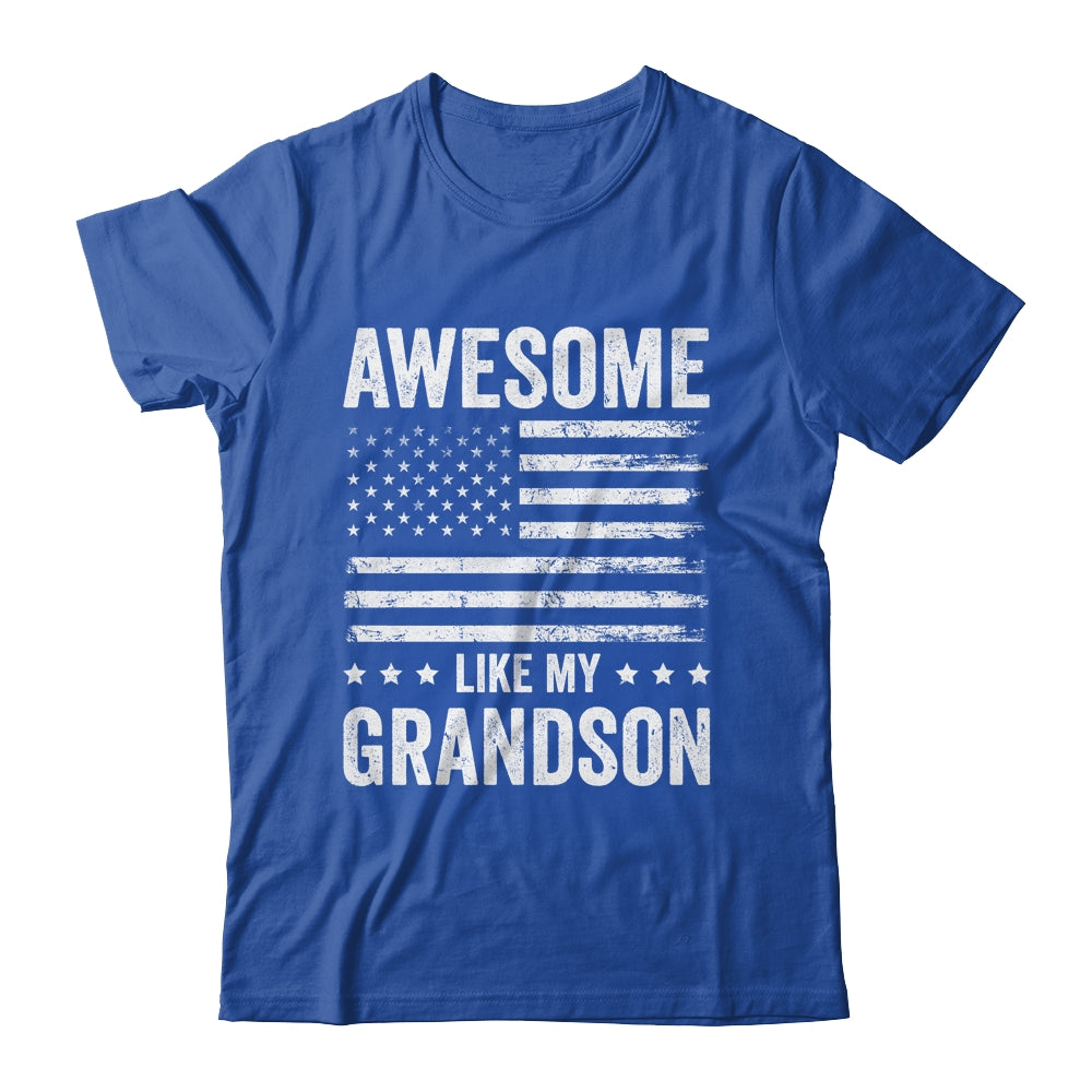 Awesome Like My Grandson Men Funny Fathers Day Grandpa Shirt & Hoodie | teecentury