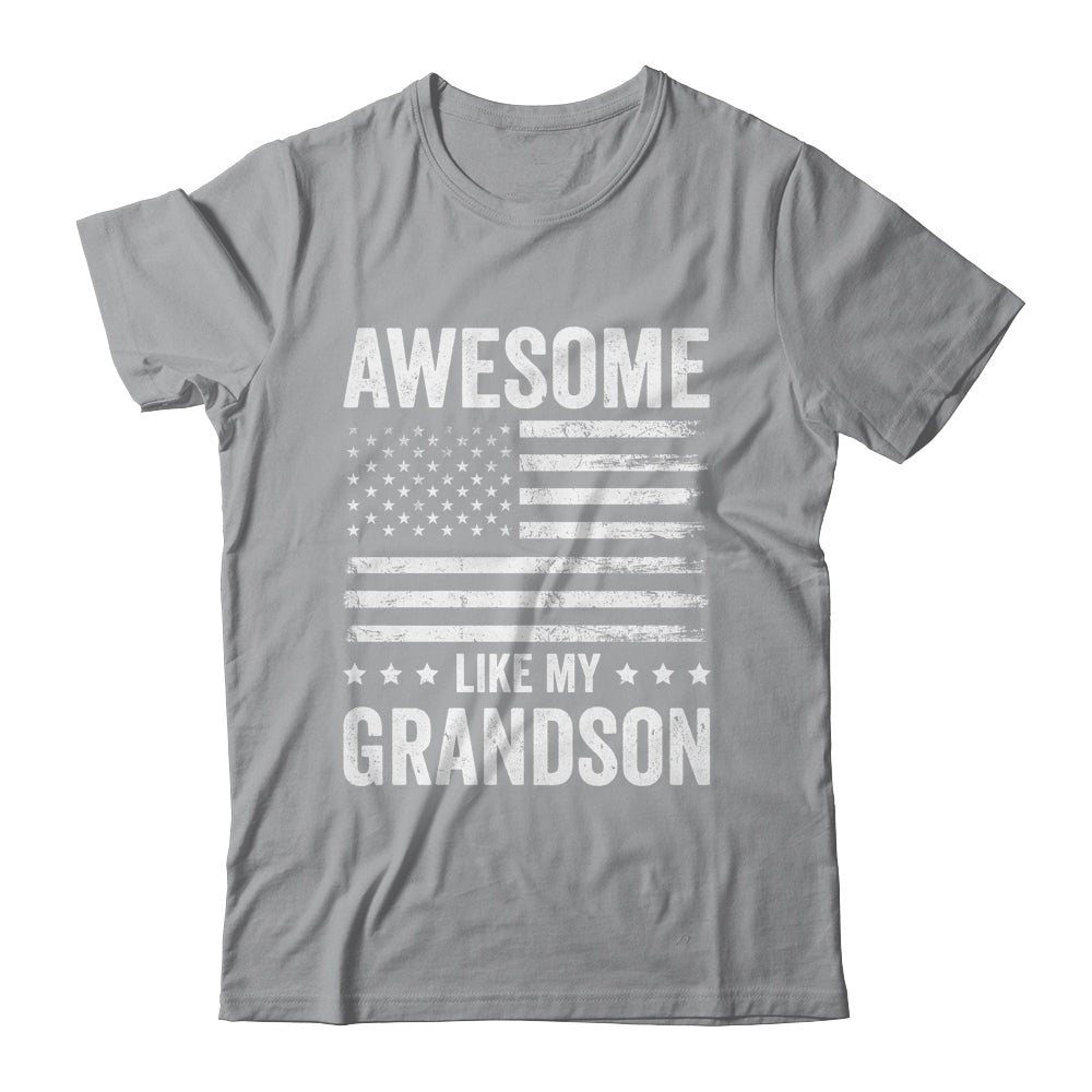 Awesome Like My Grandson Men Funny Fathers Day Grandpa Shirt & Hoodie | teecentury