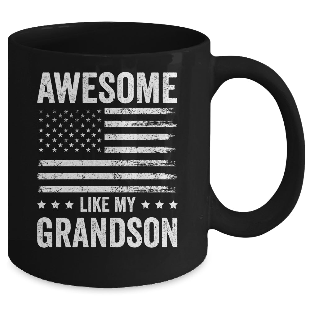 Awesome Like My Grandson Men Funny Fathers Day Grandpa Mug | teecentury