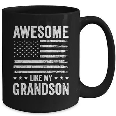 Awesome Like My Grandson Men Funny Fathers Day Grandpa Mug | teecentury
