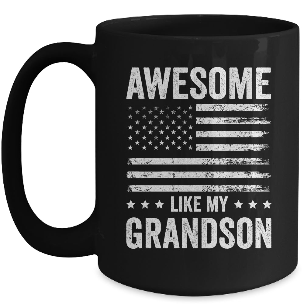 Awesome Like My Grandson Men Funny Fathers Day Grandpa Mug | teecentury