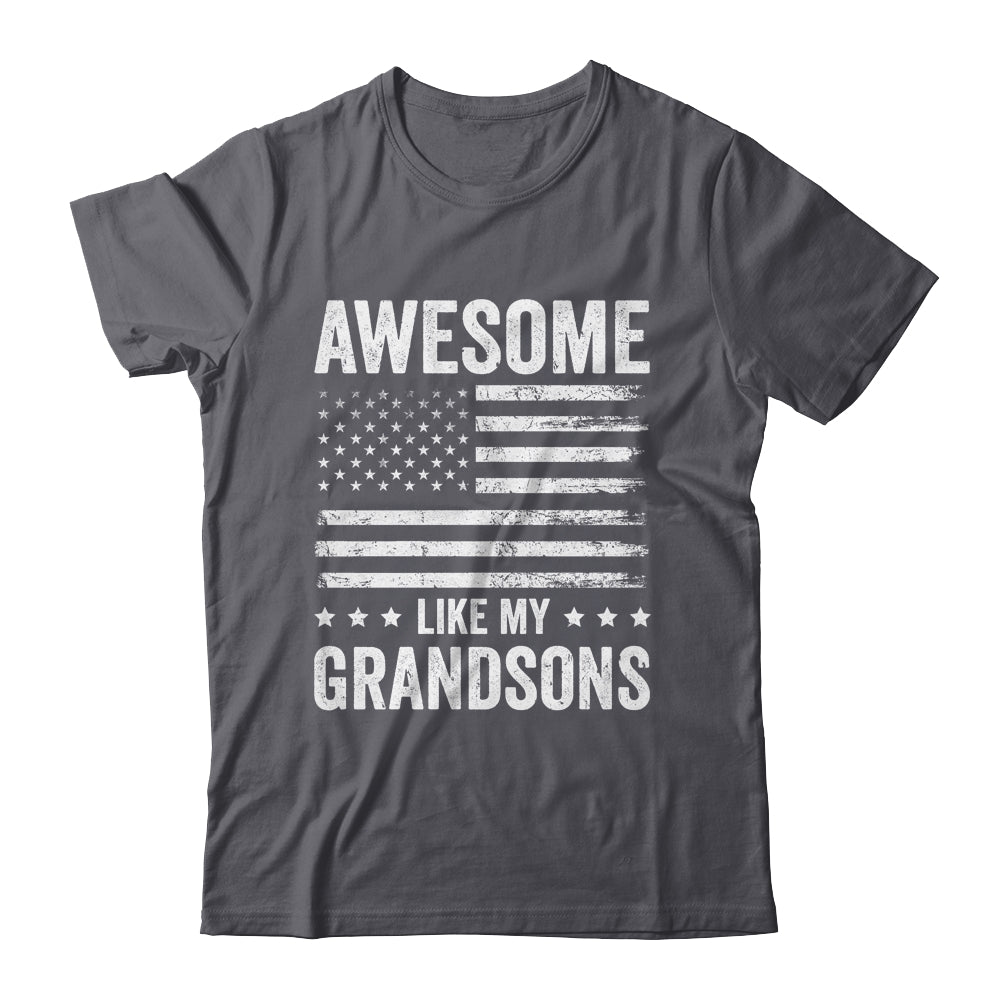 Awesome Like My Grandsons Men Funny Fathers Day Grandpa Shirt & Hoodie | teecentury
