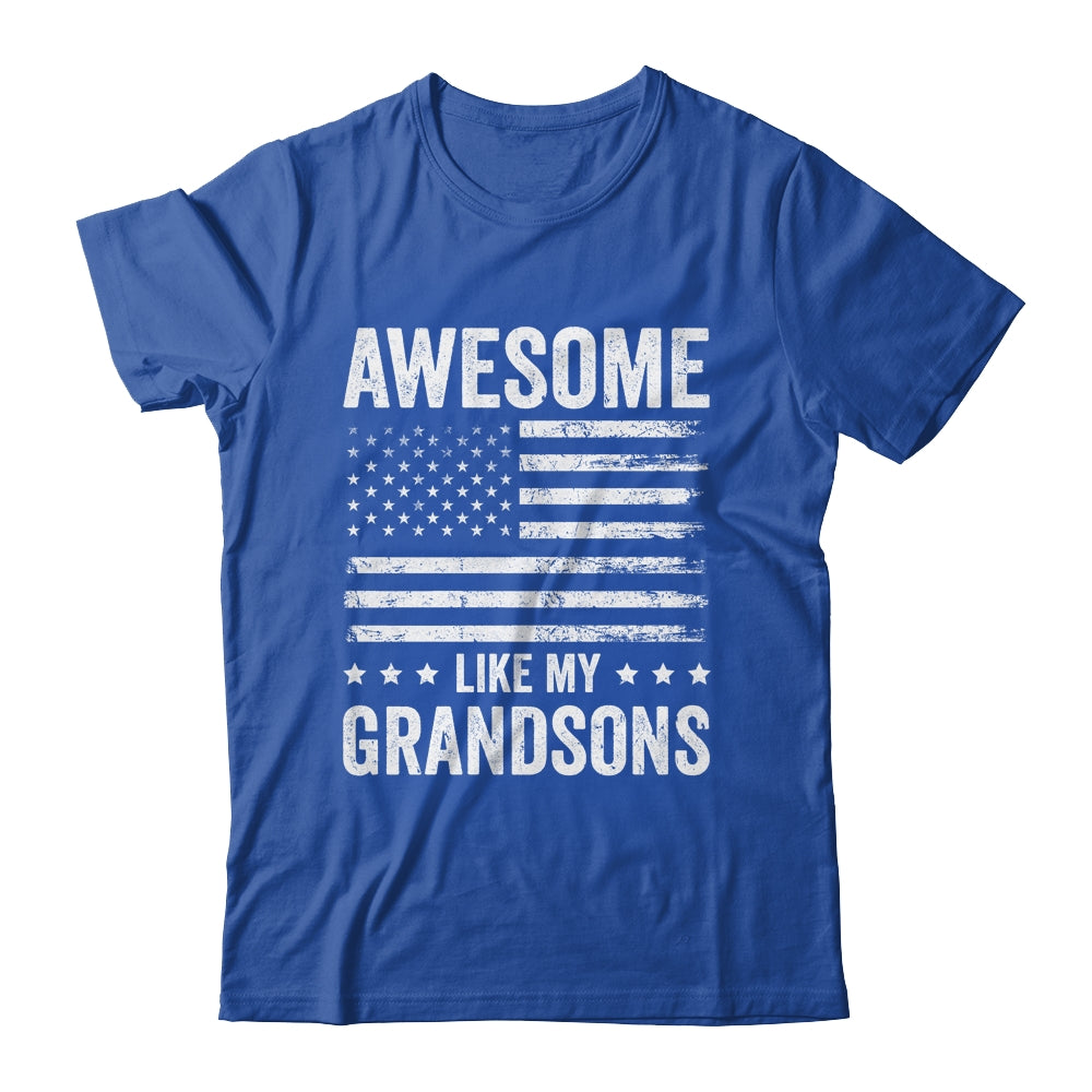 Awesome Like My Grandsons Men Funny Fathers Day Grandpa Shirt & Hoodie | teecentury