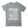 Awesome Like My Grandsons Men Funny Fathers Day Grandpa Shirt & Hoodie | teecentury