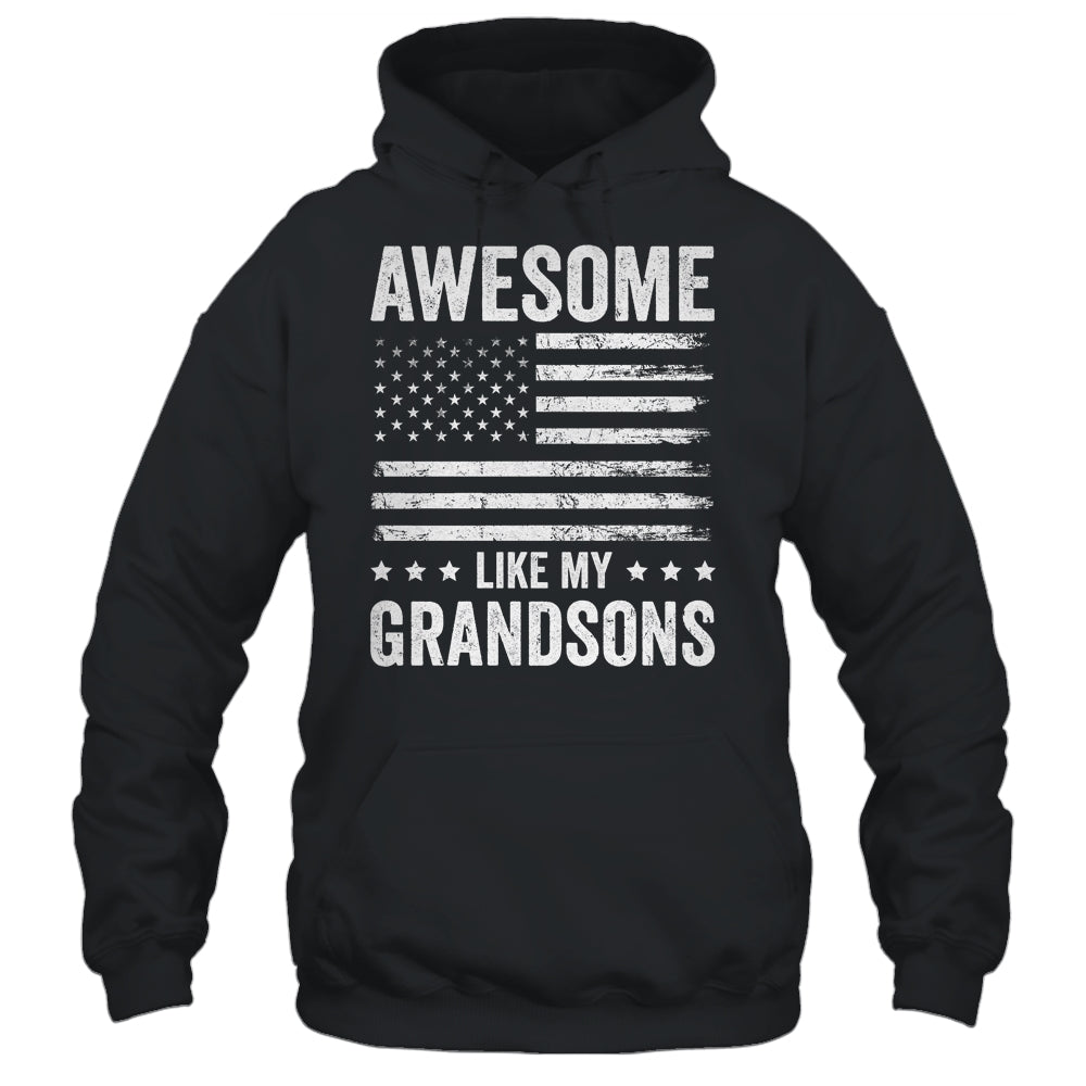 Awesome Like My Grandsons Men Funny Fathers Day Grandpa Shirt & Hoodie | teecentury