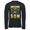 Awesome Like My Son Funny Fathers Day Dad Mom Mothers Day Shirt & Hoodie | teecentury