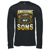 Awesome Like My Sons Funny Fathers Day Dad Mom Mothers Day Shirt & Hoodie | teecentury
