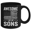 Awesome Like My Sons Men Funny Fathers Day Dad Mug | teecentury