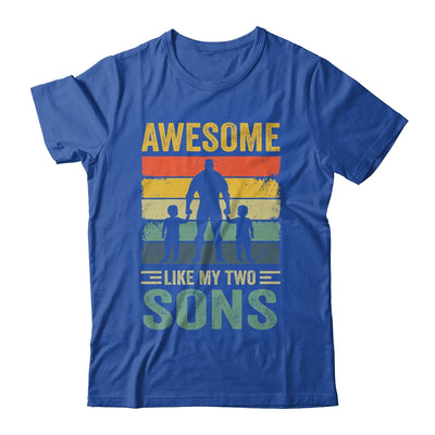 Awesome Like My Two Sons Fathers Day Proud Dad Men Shirt & Hoodie | teecentury