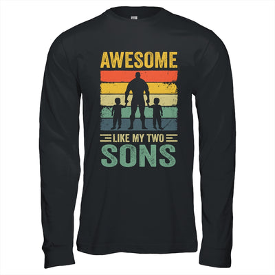 Awesome Like My Two Sons Fathers Day Proud Dad Men Shirt & Hoodie | teecentury