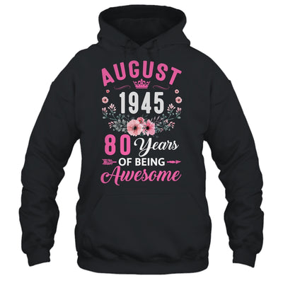 Awesome Since 1945 80 Years Old August 80th Birthday Women Shirt & Tank Top | teecentury
