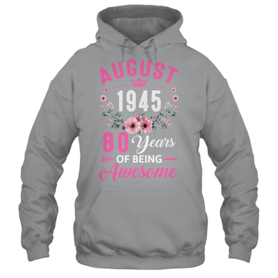Awesome Since 1945 80 Years Old August 80th Birthday Women Shirt & Tank Top | teecentury