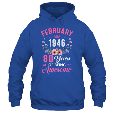 Awesome Since 1946 80 Years Old February 80th Birthday Women Shirt & Tank Top | teecentury