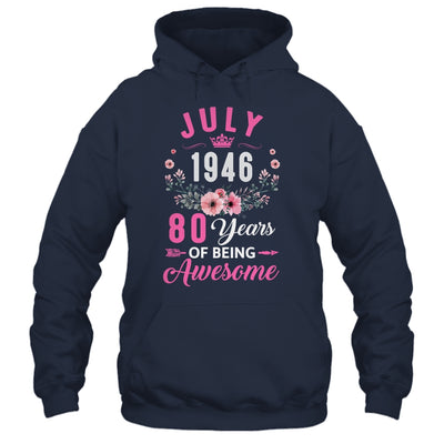 Awesome Since 1946 80 Years Old July 80th Birthday Women Shirt & Tank Top | teecentury