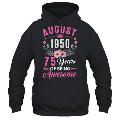 Awesome Since 1950 75 Years Old August 75th Birthday Women Shirt & Tank Top | teecentury