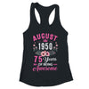 Awesome Since 1950 75 Years Old August 75th Birthday Women Shirt & Tank Top | teecentury