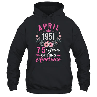 Awesome Since 1951 75 Years Old April 75th Birthday Women Shirt & Tank Top | teecentury
