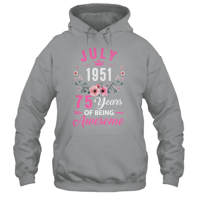 Awesome Since 1951 75 Years Old July 75th Birthday Women Shirt & Tank Top | teecentury