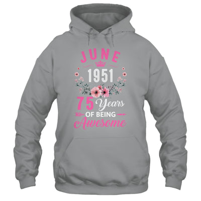 Awesome Since 1951 75 Years Old June 75th Birthday Women Shirt & Tank Top | teecentury