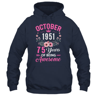 Awesome Since 1951 75 Years Old October 75th Birthday Women Shirt & Tank Top | teecentury