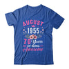 Awesome Since 1955 70 Years Old August 70th Birthday Women Shirt & Tank Top | teecentury