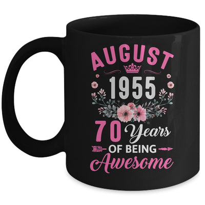 Awesome Since 1955 70 Years Old August 70th Birthday Women Mug | teecentury