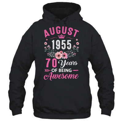 Awesome Since 1955 70 Years Old August 70th Birthday Women Shirt & Tank Top | teecentury