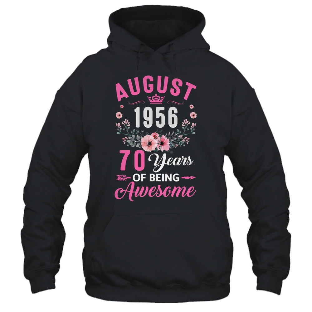 Awesome Since 1956 70 Years Old August 70th Birthday Women Shirt & Tank Top | teecentury