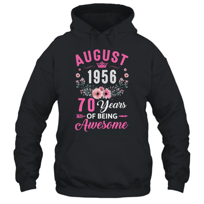 Awesome Since 1956 70 Years Old August 70th Birthday Women Shirt & Tank Top | teecentury