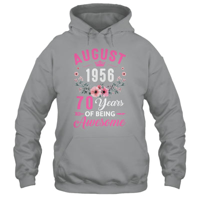 Awesome Since 1956 70 Years Old August 70th Birthday Women Shirt & Tank Top | teecentury