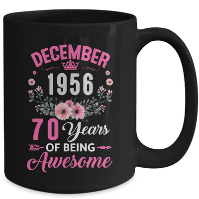 Awesome Since 1956 70 Years Old December 70th Birthday Women Mug | teecentury