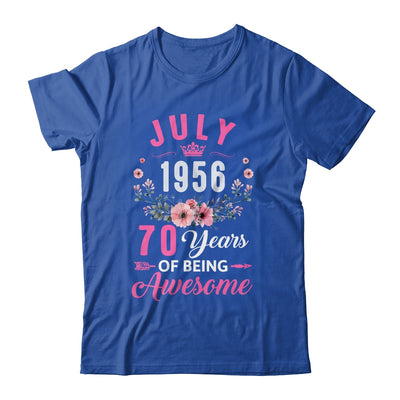 Awesome Since 1956 70 Years Old July 70th Birthday Women Shirt & Tank Top | teecentury