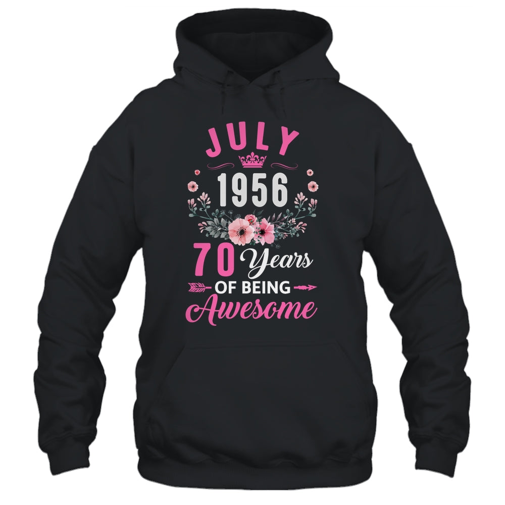 Awesome Since 1956 70 Years Old July 70th Birthday Women Shirt & Tank Top | teecentury