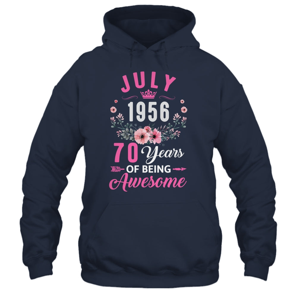 Awesome Since 1956 70 Years Old July 70th Birthday Women Shirt & Tank Top | teecentury